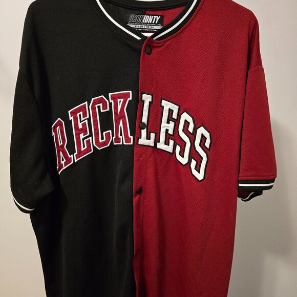 RECKLESS MENS BOYS BASEBALL JERSEY - Picture 1 of 3